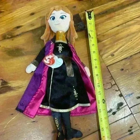 Disney TY Sparkle Collection Frozen 2 Anna the Princess Stuffed Plush Toy - Picture 1 of 8